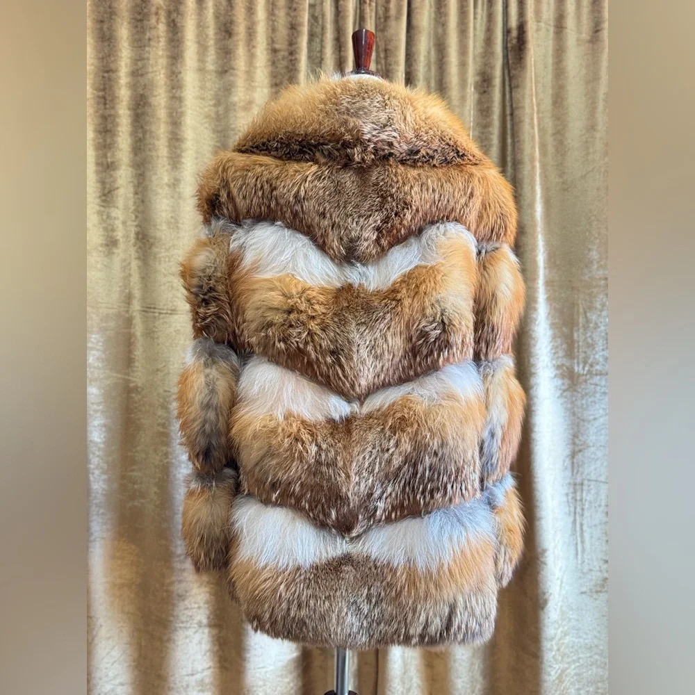 Vintage 1970s Red Fox Fur Coat | Med-M/L - Picture 2 of 10